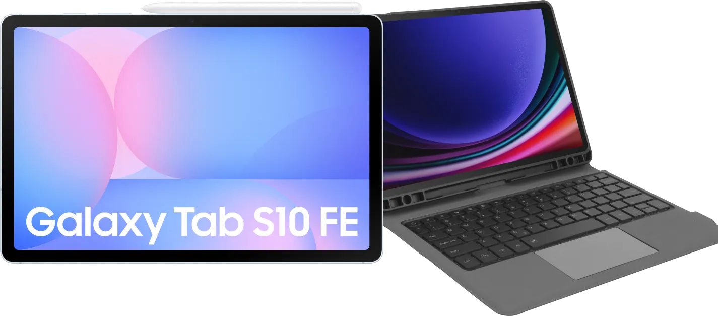 Samsung Galaxy Tab S10 FE 10,9 inch 256GB Wifi Lichtblauw + Toetsenbord Hoes QWERTY