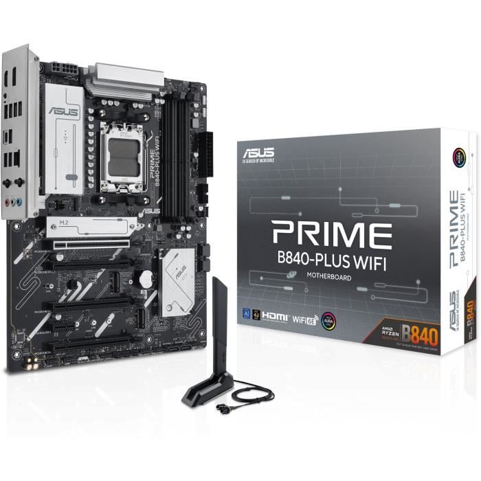 TECHSALES Carte mère - ASUS - PRIME B840-PLUS WIFI - AMD B840 - Emplacement AM5 ATX