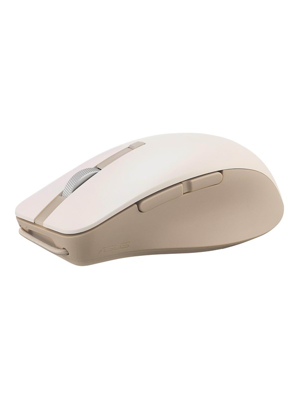 Asus SmartO MD200 Silent Plus - Muis - Optisch - 6 knoppen - Beige