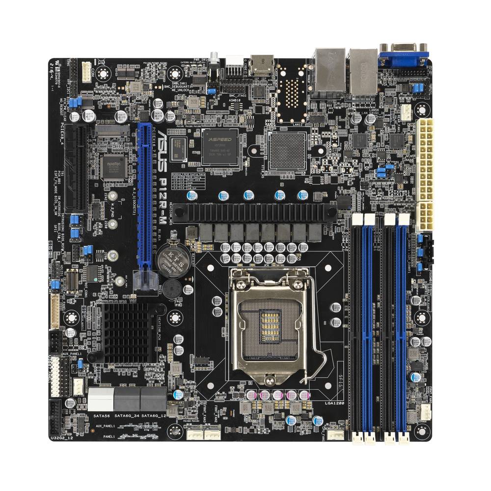 Asus P12R-M Moederbord Socket Intel LGA 1200 Vormfactor Micro-ATX Moederbord chipset Intel C252