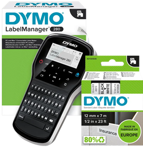 Dymo LabelManager 280 Labelmaker + 1 extra label