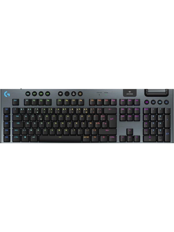 Logitech G G915 X LIGHTSPEED - Clicky - 100% (volledige grootte - standaard) - Gaming toetsenbord - Frans - Zwart