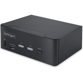 Startech .com 2-Port Dual-Monitor DisplayPort KVM Switch, 8K 60Hz / 4K 144Hz, DP 1.4, 2x USB 10Gbps P