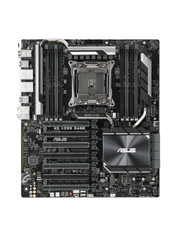 Asus WS X299 SAGE Moederbord - Intel X299 - Intel LGA2066 socket - DDR4 RAM - SSI (Server)