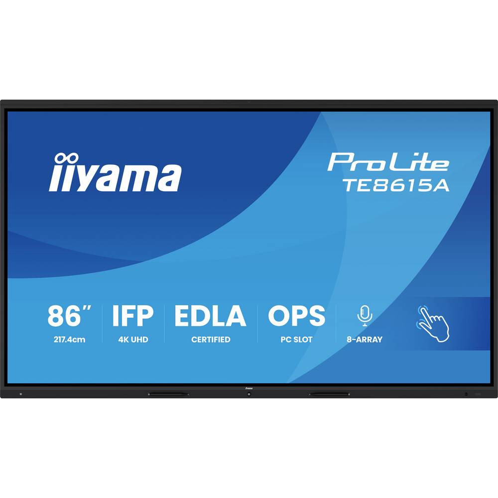 Iiyama ProLite Digital Signage display Energielabel: G (A - G) 217.4 cm 85.6 inch 3840 x 2160 Pixel