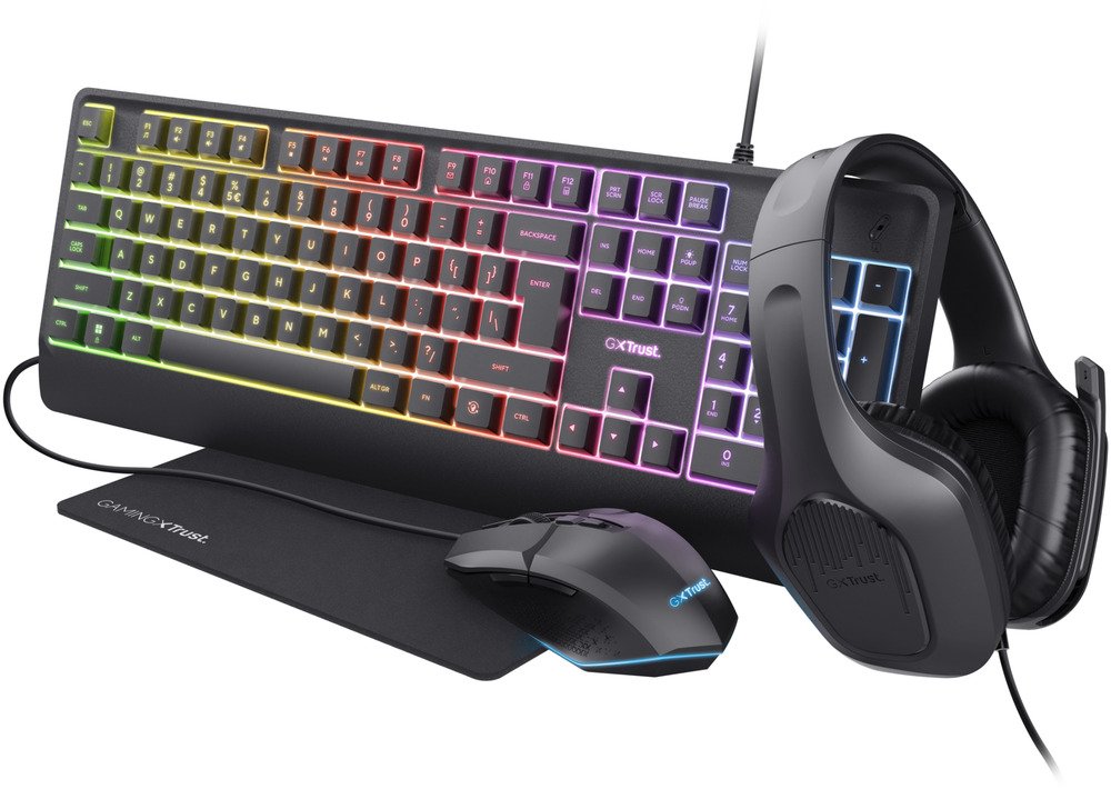 Trust GXT792 Quadrox 4-in-1 Bundle BE | Toetsenborden | 8713439254099