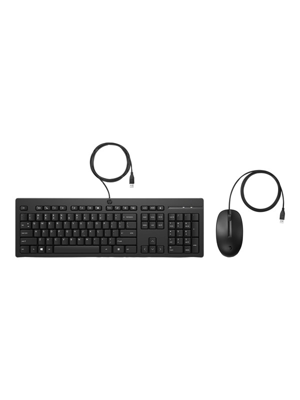 HP 225 - Keyboard and mouse set - Engels - Zwart