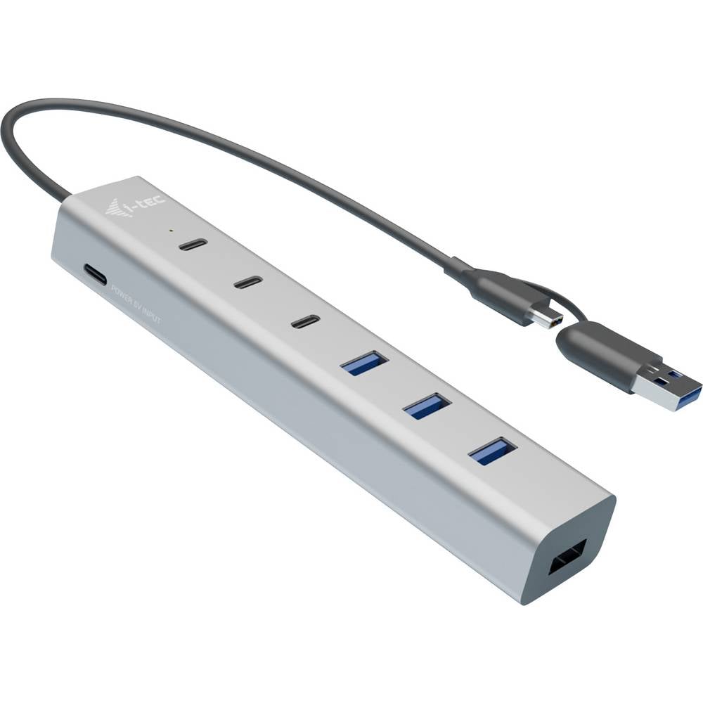 I-tec CAHUBMETAL7 USB-combi-hub Grijs