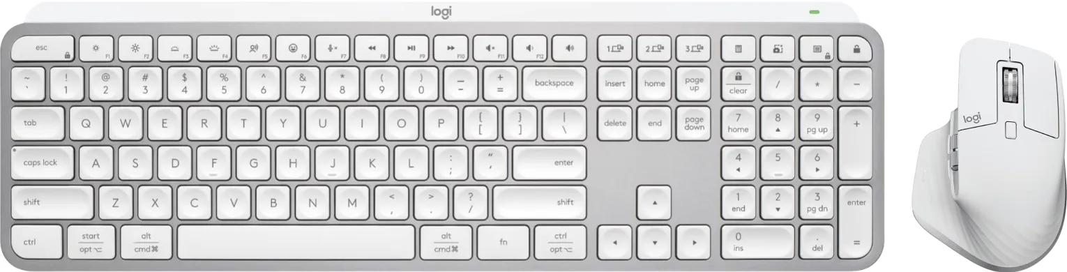 Logitech MX Keys S Grijs Qwerty +  MX Master 3S Grijs