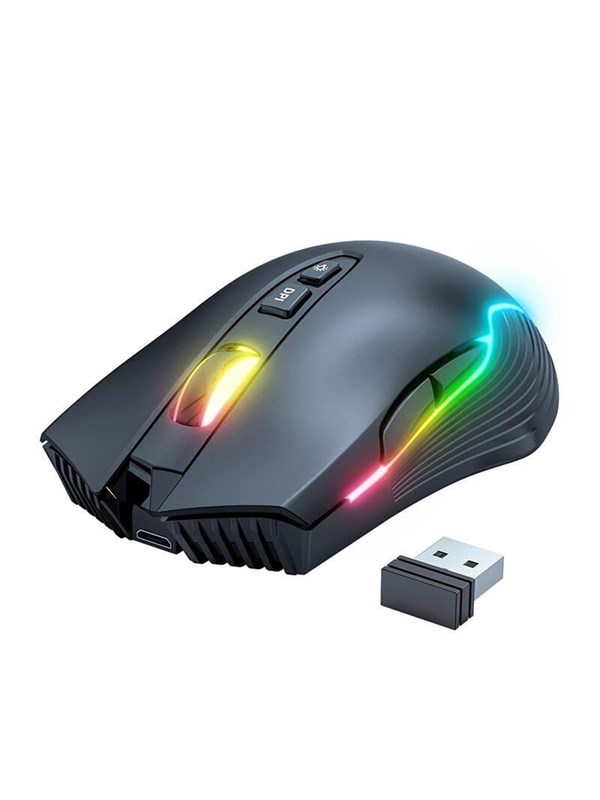 ONIKUMA CW905 Wireless - Gaming muis - Optisch - 7 knoppen - Zwart met RGB-licht