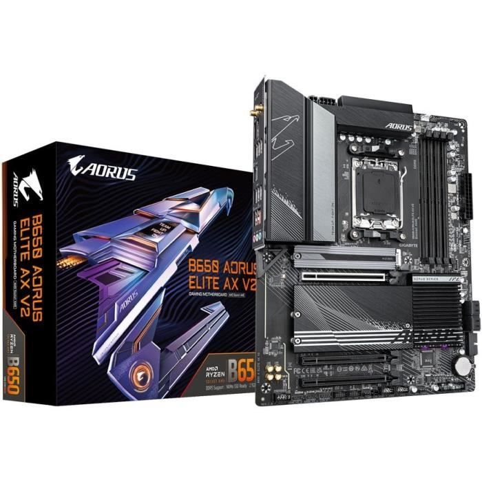 BINTI COMMERCE Carte mère - GIGABYTE - B650 AORUS ELITE AX V2 - AM5 - DDR5 - Wi-Fi 6E