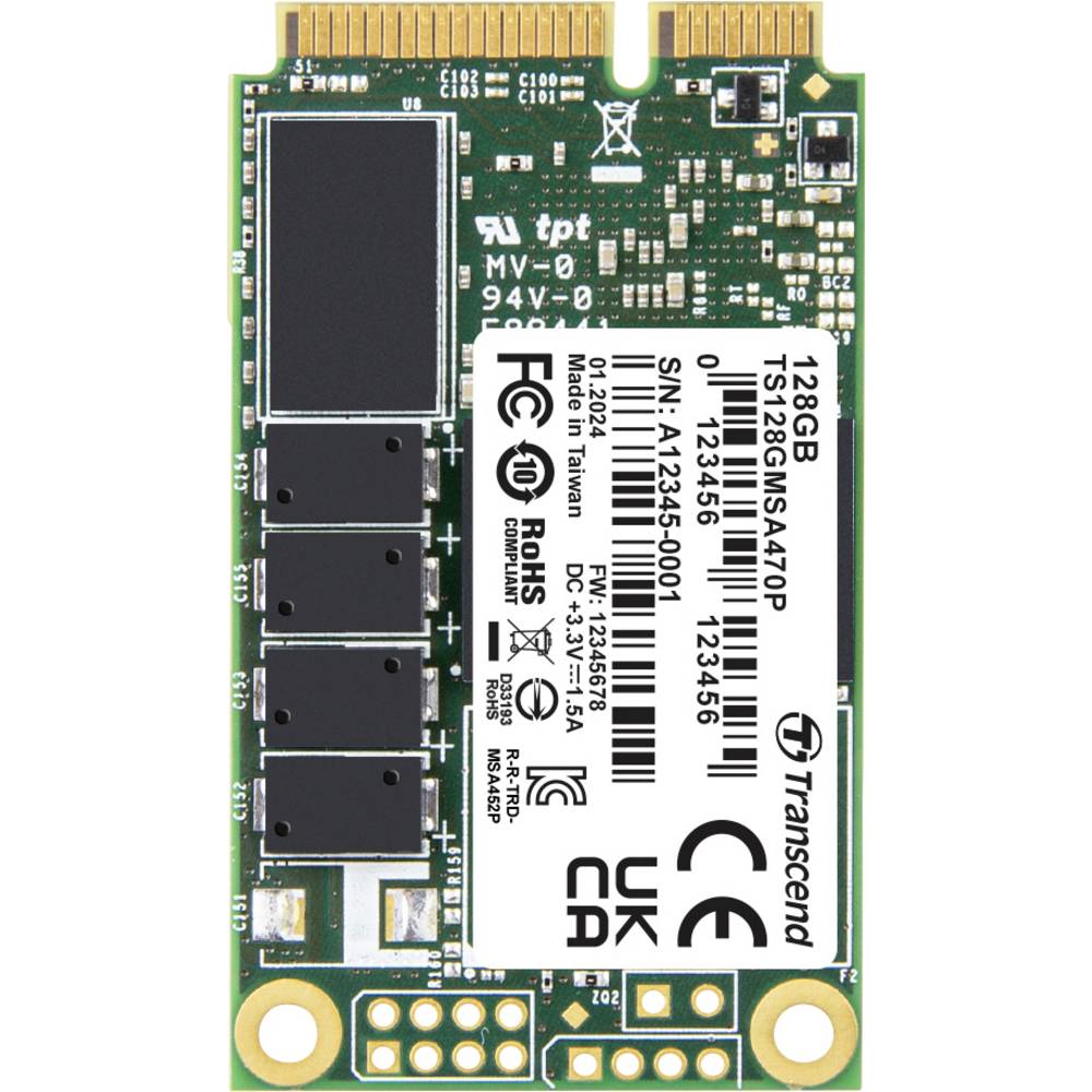 Transcend 256 kB mSATA SSD harde schijf TS256GMSA470P
