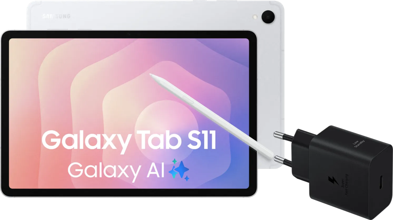 Samsung Galaxy Tab S11 11 inch 256GB Wifi Zilver + Oplaadpakket