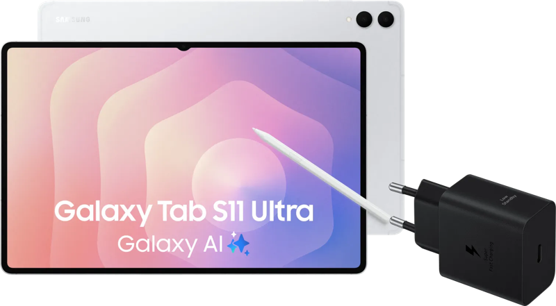 Samsung Galaxy Tab S11 Ultra 14,6 inch 256GB Wifi Zilver + Oplaadpakket