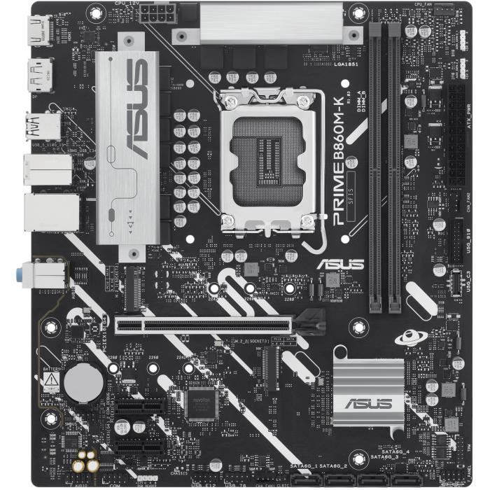 BINTI COMMERCE Carte mère - ASUS - PRIME B860M-K - Intel B860 LGA 1851 (Socket V1) micro ATX