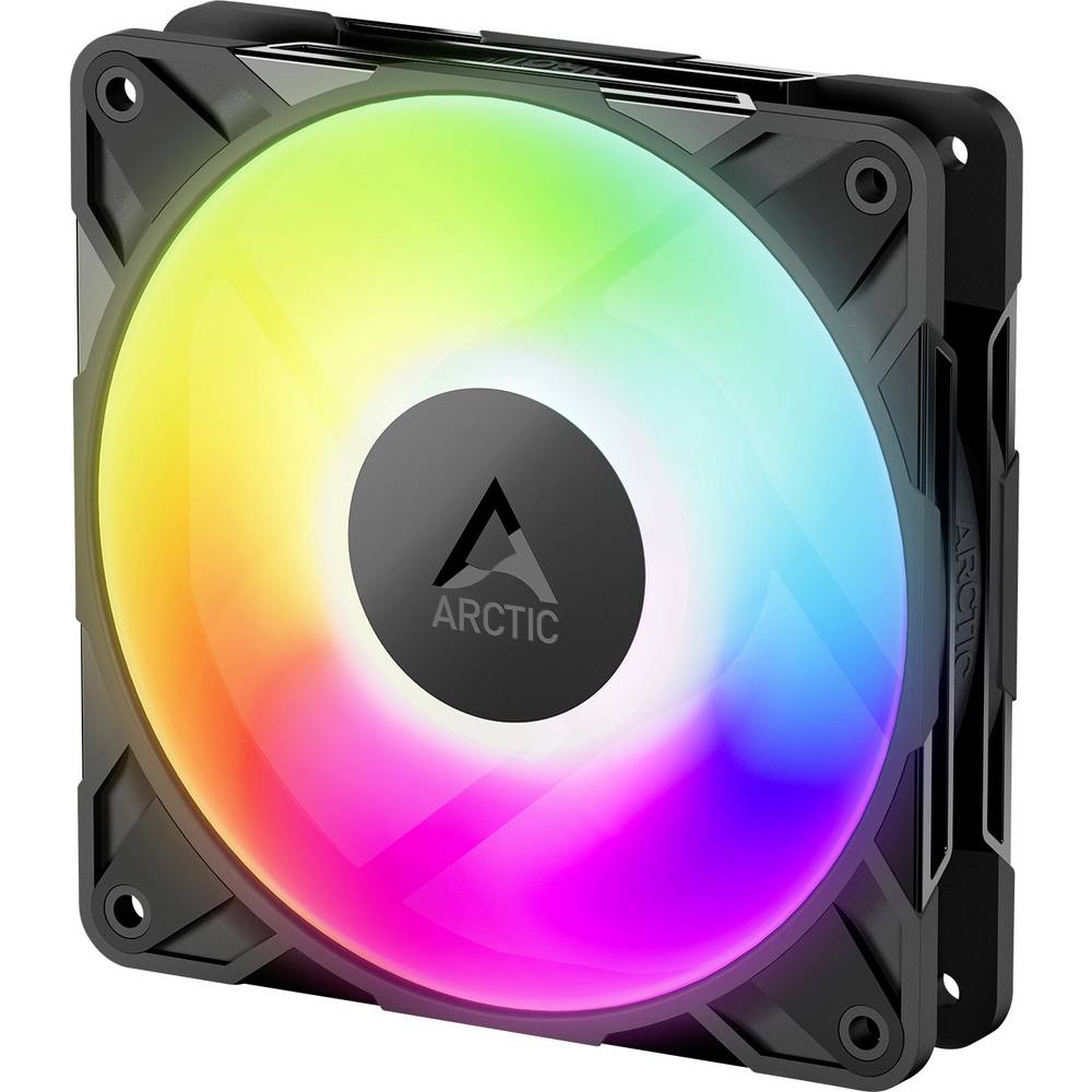 Arctic ACFAN00309A PC-ventilator Zwart Incl. LED-verlichting