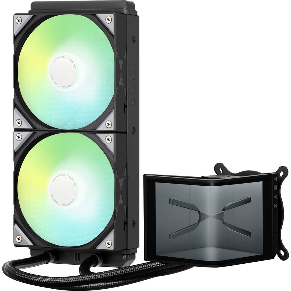 TRYX PANORAMA SE ARGB PC-waterkoeling Zwart (b x h x d) 223 x 146 x 430 mm