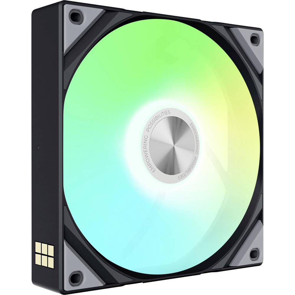 TRYX ROTA SL ARGB PC-ventilator Zwart (b x h x d) 120 x 25 x 120 mm