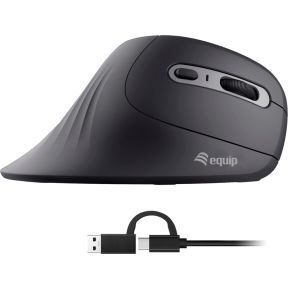 Equip 245119 muis Universeel Rechtshandig USB Type-A + USB Type-C Optisch 7200 DPI
