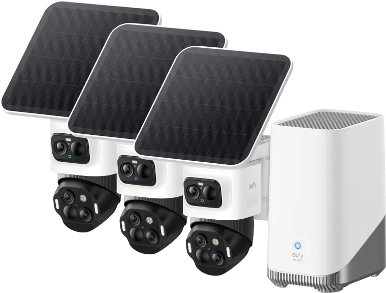 Eufy cam S4 3-pack + HomeBase 3