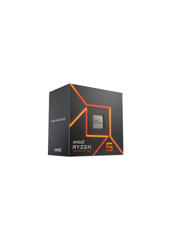 AMD Ryzen 5 7400 Wraith Stealth CPU - 6 kernen - 3.3 GHz -  AM5 -  Boxed (met koeler)