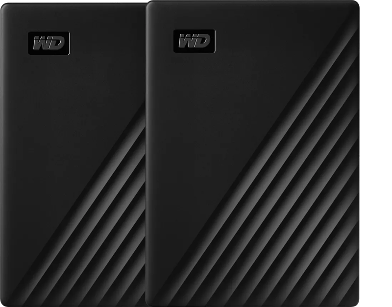 Western Digital WD My Passport 4TB Black - Duo pack