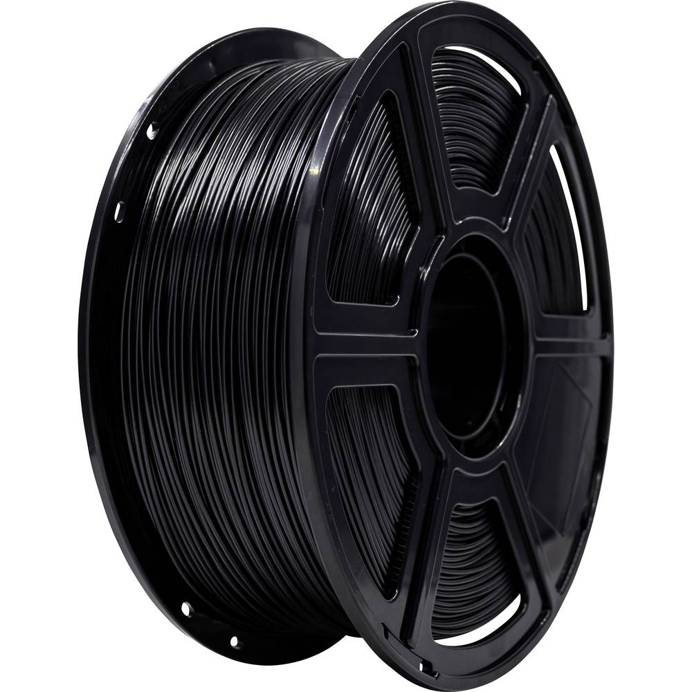 Renkforce RF-6838912 Filament ABS kunststof Hittebestendig 1.75 mm 1 kg Zwart (RAL 7001) 1 stuk(s)