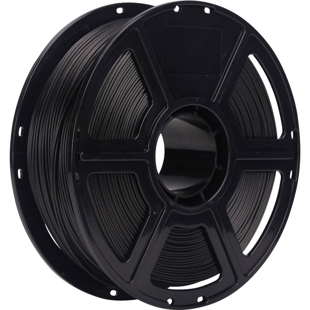 Renkforce RF-6838918 Filament PLA-CF Hoge treksterkte, Hoge stijfheid 1.75 mm 1 kg Zwart 1 stuk(s)