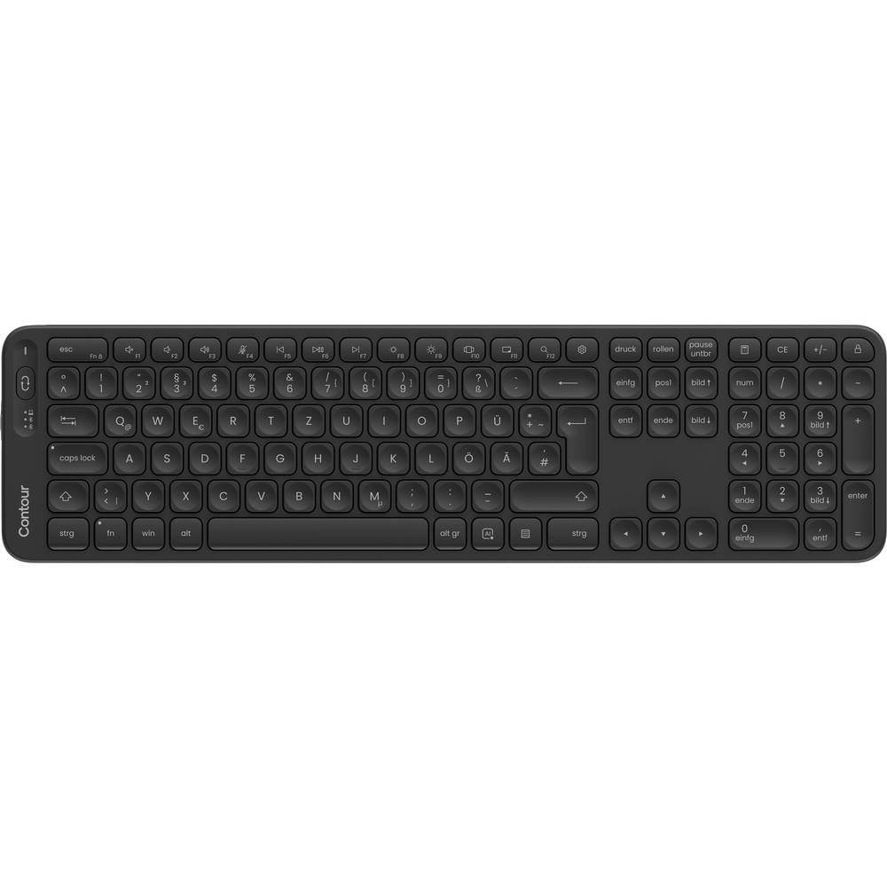 Contour Balance Full-Size Tastatur DE-La Toetsenbord Draadloos Zwart