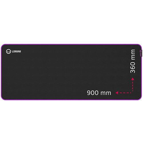 LORGAR Mousepad  Main 319 Black Purple