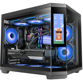 Mars Gaming MC-3TCORELCDM Mini tower Zwart