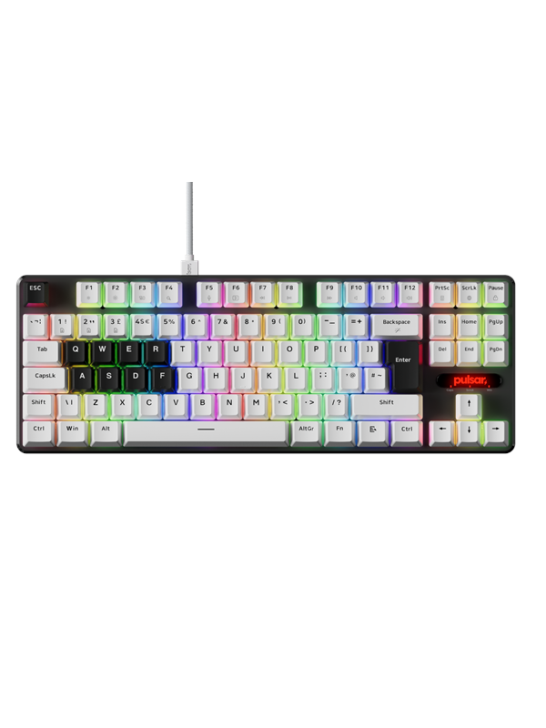 Pulsar PCMK 2 HE TKL (ISO) - Gaming Toetsenbord - Zonder Numpad - Engels (VK) - Wit
