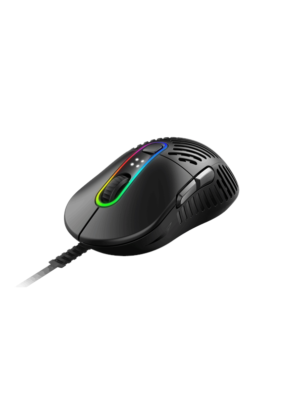 Mountain Makalu 67 - RGB Gaming Muis - Zwart - Gaming muis - Optisch - 6 knoppen - Zwart met RGB-licht