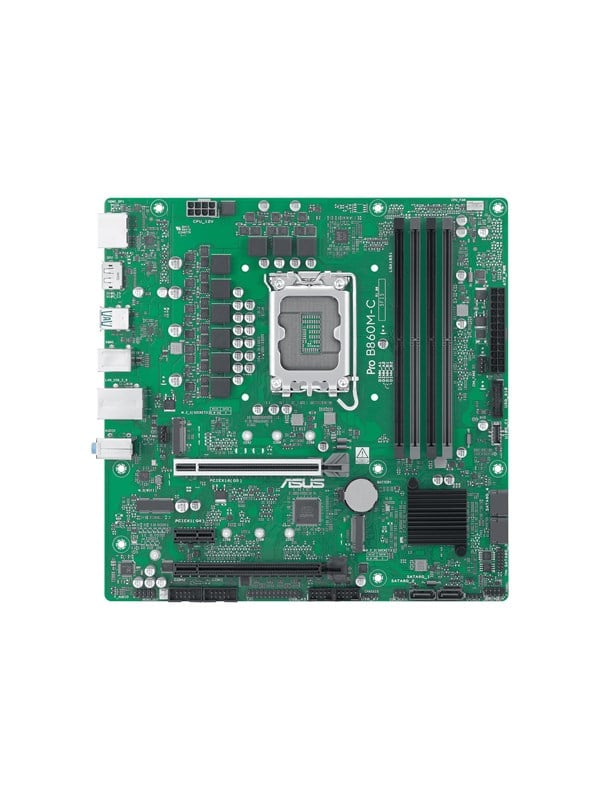Asus PRO B860M-C-CSM Moederbord - Intel B860 - Intel LGA1851 socket - DDR5 RAM - Micro-ATX