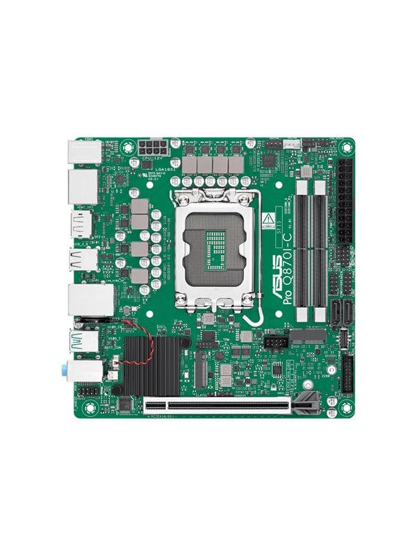 Asus PRO Q870I-C-CSM Moederbord - Intel Q870 - Intel LGA1851 socket - DDR5 RAM - Mini-ITX