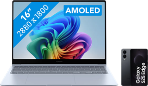 Samsung Galaxy Book4 Edge Copilot+ PC NP960XMB-KB1NL +  Galaxy S25 Edge 256GB Zwart 5G