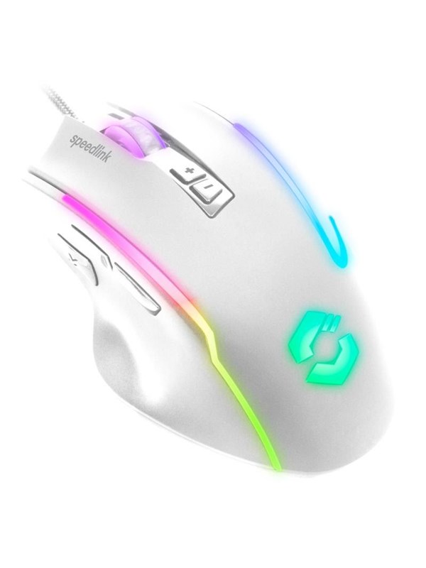 Speed-Link DECUS NX RGB - Gaming muis - Wit