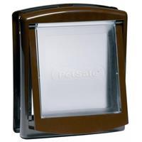 PetSafe 2-Wege-Haustierklappe 730 Klein 17,8x15,2 cm  Braun