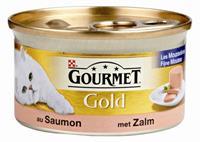 Gourmet Gold Mousse met Zalm natvoer kat 85 gram