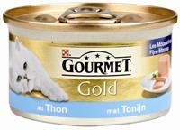 Gold Mousse Tonijn kattenvoer 1 tray (24 blikken)