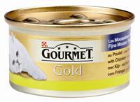 Gold Mousse Kip kattenvoer 1 tray (24 blikken)