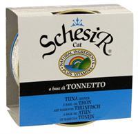 14x Schesir Katten Natvoer Blik Jelly Tonijn 85 gr