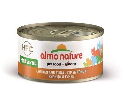 ALMO HFC 70 Natural - Kip en Tonijn - 24x70g