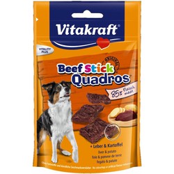 Vitakraft Beefstick Hond Quadros - Hondensnacks - Lever&Aardappel