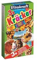 Vitakraft Kräcker Trio-Mix Cavia Honing/Fruit/Nootkracker Knaagdiersnacks