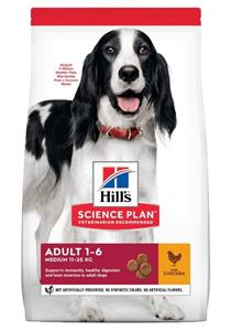 Hill's Adult Medium met kip hondenvoer 2 x 2,5 kg