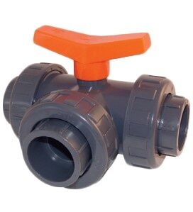 effast Kogelkraan PVC 3-weg l-boring lijm 40mm
