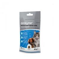 Orozyme Bucco-Fresh Dental Croq tot 10 kg honden/kattensnack 2 x 60 g
