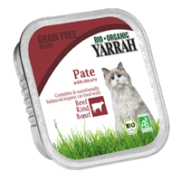 Yarrah Pâté mit Rind & Zichorie (für Katzen)