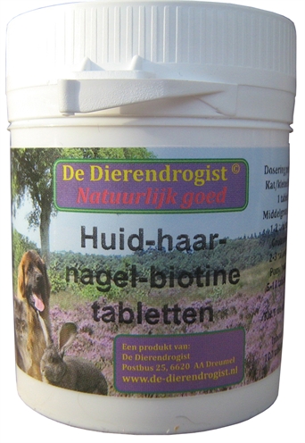 DIERENDROGIST huidhaarnagelbiotine tabletten